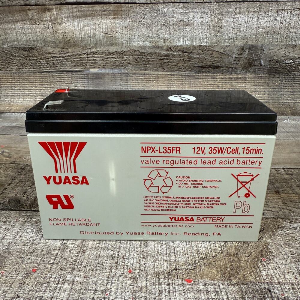 Yussa Lead-Acid Battery Model NPX-L35FR Untested